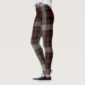 Leggings Plaid de tartan géant gris rouge noir (Gauche)