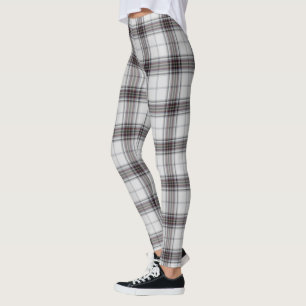 Leggings Plaid de tartan rouge noir blanc