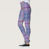 Leggings Plaid écossais pourpre (Gauche)