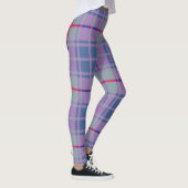 Leggings Plaid écossais pourpre (Droite)