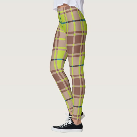 Leggings Plaid écossais vert (Gauche)