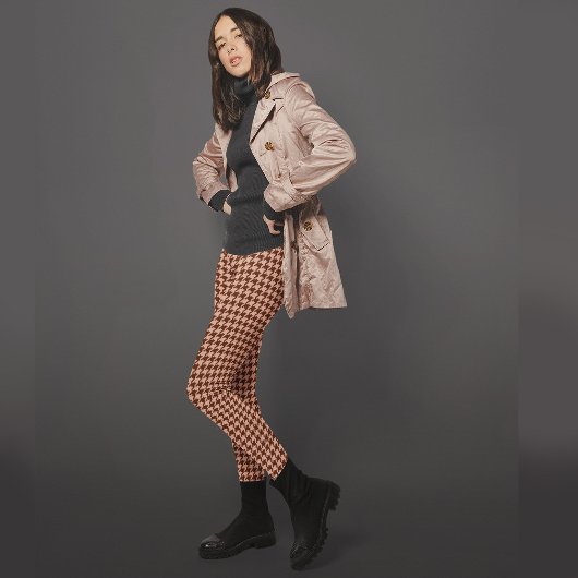 Leggings Plaid en laiton séquoia d'antiquité