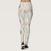 Leggings Plaid et points abstraits pailletés pastel (Dos)