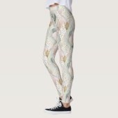 Leggings Plaid et points abstraits pailletés pastel (Gauche)