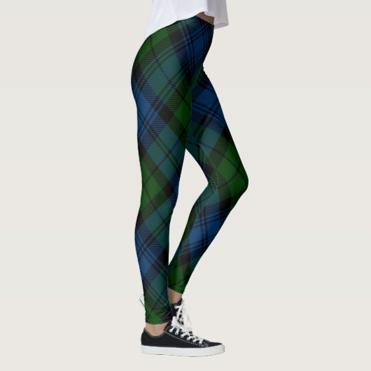 Leggings Plaid Green Campbell Militaire Rustique Tartan (Droite)