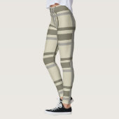 Leggings Plaid gris et crème (Gauche)