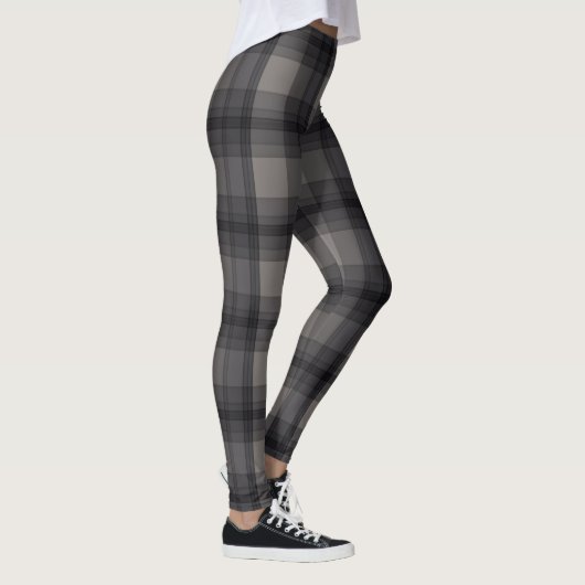 Leggings Plaid gris foncé (Droite)