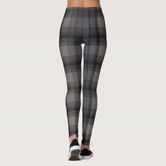Leggings Plaid gris foncé (Dos)