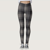 Leggings Plaid gris foncé (Devant)
