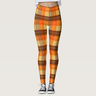 Leggings Plaid Inspiré Automne