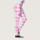 Leggings Plaid Modern Pink Heart Collection (Droite)