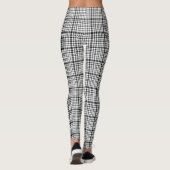 Leggings Plaid noir et blanc (Dos)
