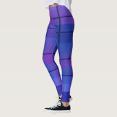 Leggings Plaid Noir Et Bleu (Gauche)