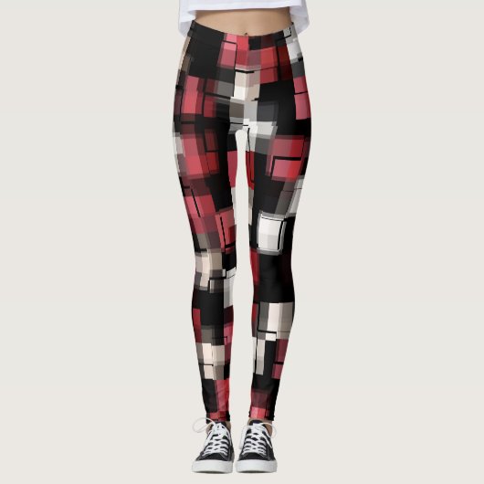 Leggings Plaid noir noir (Devant)