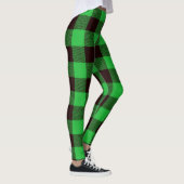 Leggings Plaid noir vert Buffalo (Droite)