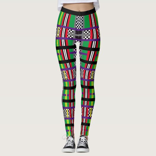 Leggings Plaid Racer (Devant)