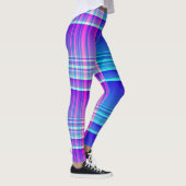Leggings Plaid rose et bleu Checkered (Droite)