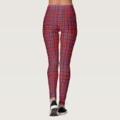 Leggings Plaid rouge et bleu (Dos)