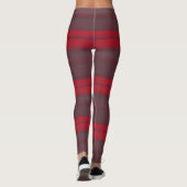Leggings Plaid Rouge traditionnel Tartan Collection moderne (Dos)