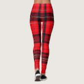 Leggings Plaid Rouge traditionnel Tartan Collection populai (Dos)