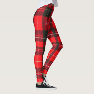 Leggings Plaid Rouge traditionnel Tartan Collection tendanc