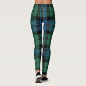 Leggings Plaid Rustic Classic Green Campbell Tartan (Dos)
