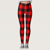 Leggings Plaid rustique de Buffalo de bûcheron élégant (Devant)