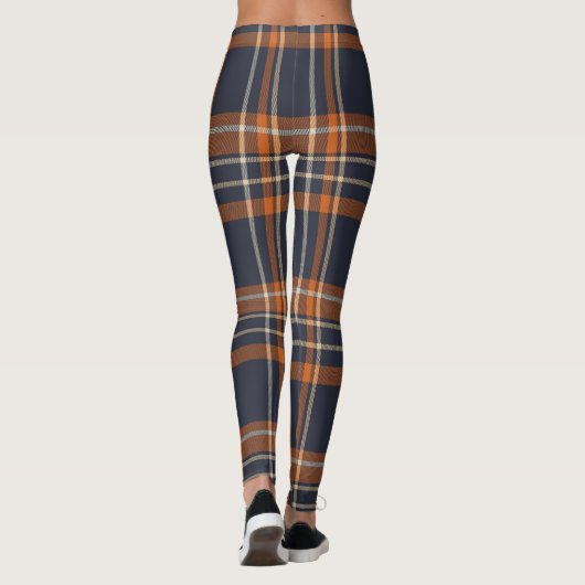 Leggings Plaid rustique Noël/hiver (Dos)