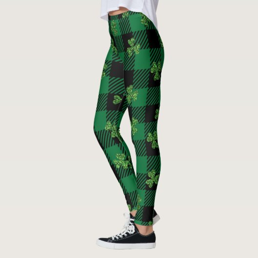 Leggings Plaid Shamrock brillant (Gauche)