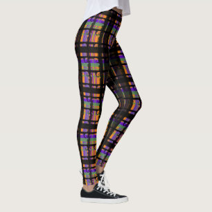 Leggings Plaid Tourbillon Épouvantable d'Halloween