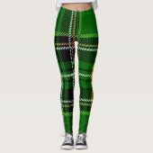 Leggings Plaid vert (Devant)
