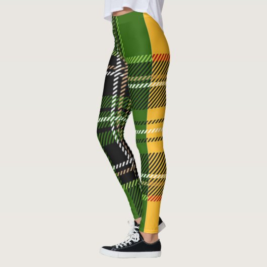Leggings Plaid vert (Gauche)