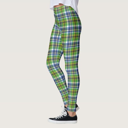 Leggings Plaid Vert Et Bleu (Gauche)
