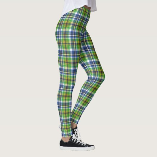 Leggings Plaid Vert Et Bleu (Droite)