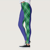 Leggings Plaid vert et bleu (Gauche)