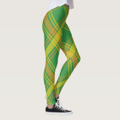 Leggings Plaid vert et jaune (Droite)