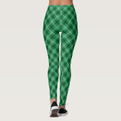 Leggings Plaid vert et noir (Dos)
