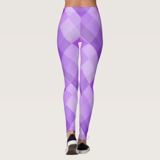 Leggings Plaid violet (Dos)