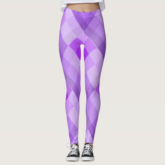 Leggings Plaid violet (Devant)