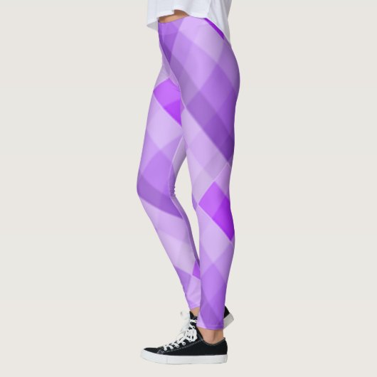 Leggings Plaid violet (Gauche)