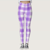 Leggings Plaid Violet Pretty Pastel (Devant)