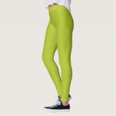 Leggings Plaine verte de chaux et simple (Gauche)