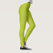Leggings Plaine verte de chaux et simple (Droite)