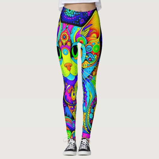 Leggings Plaisanterie Stoned Tomcat Tous-Sur-Impression Leg (Devant)