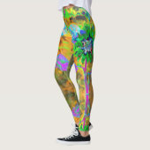 Leggings Plaisir au soleil - tournesol vert (Gauche)