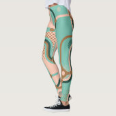 Leggings Plan de métro Abstrait, double motif. (Gauche)
