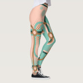 Leggings Plan de métro Abstrait, double motif. (Droite)