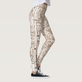 Leggings Plan de ville antique de Paris (Droite)