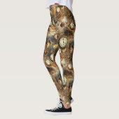 Leggings Plan d'ingénierie Steampunk Brun Laiton (Gauche)