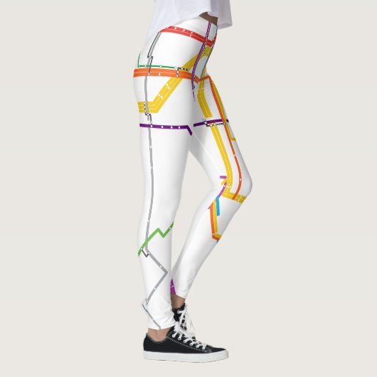 Leggings Plan du métro de la ville (Droite)